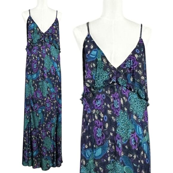 Spell & the Gypsy Bohemian Witchy Bohème Bias Maxi Slip Dress Size XXL - Picture 6 of 16